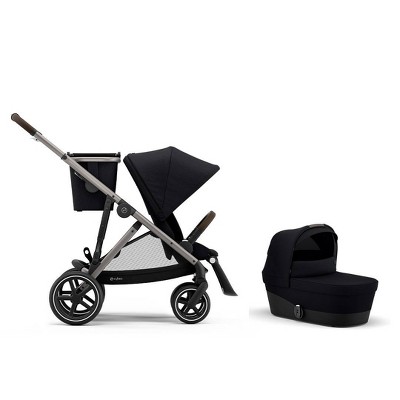 Cybex Gazelle S Travel System with Gazelle S Cot Bundle - Deep Black