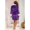 ADR Women's Short Robe, Classic Cozy Plush Robe Woman, Short Fleece Bathrobe - 4 of 4