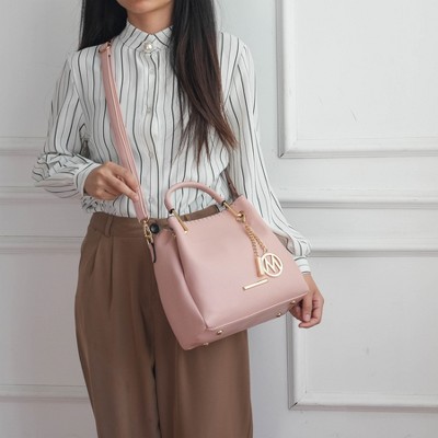 MKF Collection Shoulder Bag with Adjustable Strap, Isidora | MKF Collection by Mia K - Black — фото 4