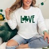 Simply Sage Market Women's Love Clover Puff Print Long Sleeve Garment Dyed Tee - 2 of 3