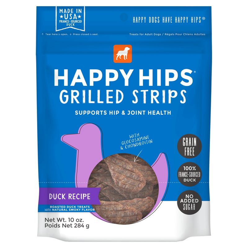 Cloud Star Happy Hips Grilled Strips Grain-Free Duck Flavor Dog Treats - 10oz, 1 of 5