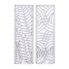 Set of 2 Wooden Leaf Handmade Intricately Carved Wall Decors Light Gray - Olivia & May: Bohemian Style, MDF Composite, Nature Art - 3 of 4