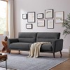 MINIMORE Modern 85''W Bess 3Seater Round Arms Sofa - 2 of 4