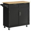VYNXARIA 41" Modern Rolling Kitchen Island: Stylish Utility Cart with Ample Storage - 2 of 4