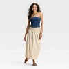 Women's Knit Smocked Maxi A-Line Skirt - Universal Thread™ - 3 of 3