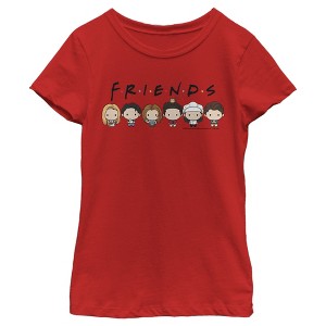 Girl's Friends Chibi Characters T-Shirt - 1 of 4