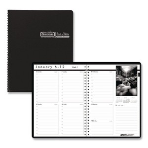 Black-on-White Photo Weekly Appointment Book, Landscape Photography, 11 x 8.5, Black Cover, 12-Month (Jan to Dec): 2026 - 1 of 4