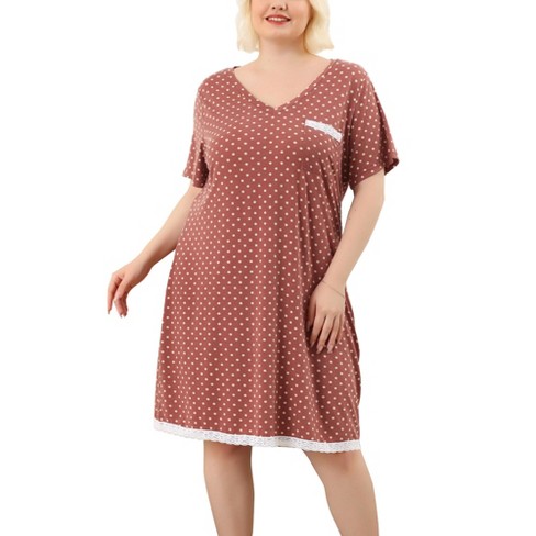 Target plus best sale size nightgowns