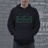 St Patricks Clover Shop Hoodie Funny Vintage St Patricks Day Parade Outfit Cool Shamrock Design - Crazy Dog Hoodie - 2 of 4