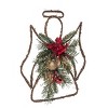 Transpac Artificial 20 in. Multicolor Christmas Twig and Poinsettia Angel Decor - 2 of 4