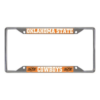 NCAA Oklahoma State Cowboys University Stainless Steel License Plate Frame