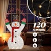 Karl Home Pre-lit 2D Snowman with 90 LED Warm White Lights - 3 of 4