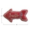 Storied Home Cotton Lumbar Pillow “Santa Please Stop Here", Multicolor - 2 of 3