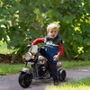 Qaba Electric Motorcycle for Kids, 3 Wheel 6V Battery Powered Motorbike w/ Headlights, Music, Forward & Reverse, Gray - 3 of 4