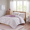 Lovely Metallic Abstract Print Comforter Set, All Season Home Textile fits Modern Child's Bedroom Decor - 3 of 4