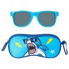 Kids Shark Sunglasses & Case Set – UV Protection Shades– Fun Ocean... - 2 of 4