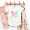 The Juniper Shop Big Sister Butterfly Toddler Flutter Sleeve Tee - 2 of 2
