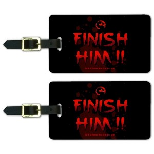 Mortal Kombat Klassic Finish Him Luggage ID Tags Set of 2 - 1 of 4