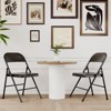 2/4 Pack Folding Chairs,  Portable & Stackable Seat with Metal Frame, Portable Heavy Duty Foldable Chairs for Office, Party, Dining Room - 4 of 4