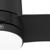 Hunter Fans 52" Bolsa Matte Black Lighted Ceiling Fan with Integrated LED - Damp Rated for Outdoor Use - 4 of 4