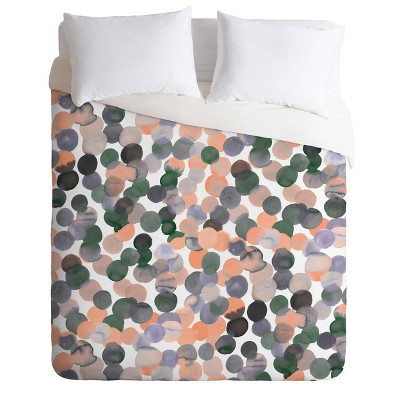 Amy Sia Gracie Spot Comforter Set Orange - Deny Designs
