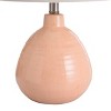 Cameron Ceramic Jug Lamp Orange Mist Finish - StyleCraft: Bohemian Style, Linen Shade, UL Listed, E26 Socket - 4 of 4