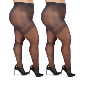 MeMoi 2 Pair Curvy Energizing Ct Pantyhose - 1 of 1