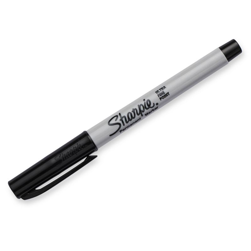 Sharpie 5pk Permanent  Markers Ultra Fine Tip Black, 2 of 7