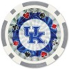 MasterPieces Casino Style 20 Piece 11.5 Gram Poker Chip Set NCAA Kentucky Wildcats Silver Edition - 3 of 3