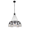 Craftmade Lighting Foxwood 5 - Light Chandelier in  Flat Black/Dark Teak - 3 of 4