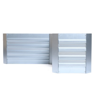 L-Shaped Galvanized Steel Raised Garden Bed - 47.8" x 20.5"