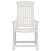 vidaXL Garden Reclining Chair Set of 2 White Polypropylene (PP) Medium - 4 of 4