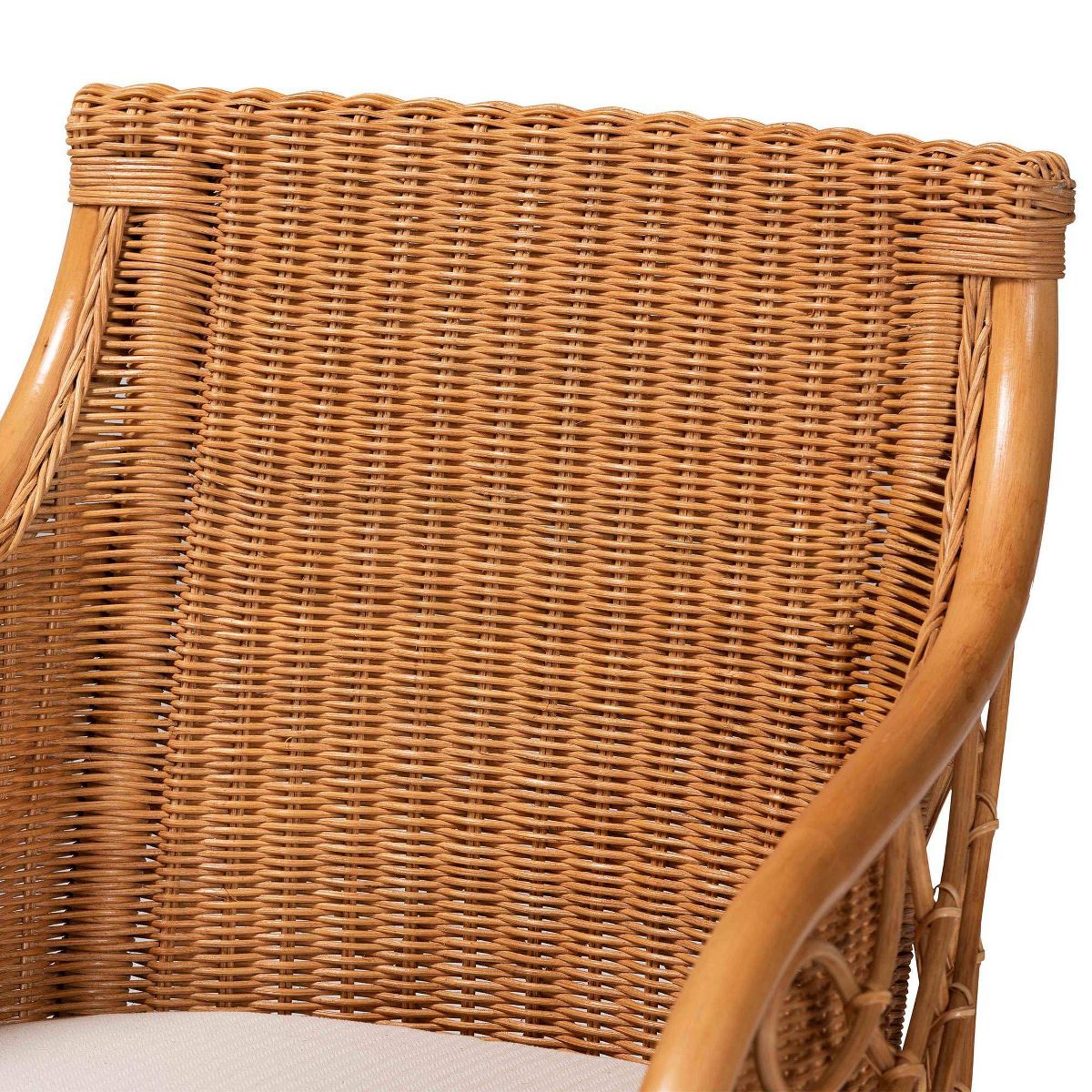 bali & pari Carolyn Rattan Dining Chair Light Honey - thumbnail 9