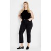 Women's Plus Size Harley Baylee Straight Jean - grey check | CITY CHIC - image 2 of 4