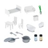 Teamson Kids Little Chef Charlotte All-in-One Modern Modular Pretend Play Kitchen with Accessories, Ice Dispenser, Oven, Microwave, Pink/Gold - 4 of 4