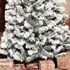 NAYSAYE 7.5ft Snow Flocked Slim Douglas Fir Artificial Christmas Tree for Home Holiday Decoration, Green, 30.8"*30.8"*88.5" - 4 of 4