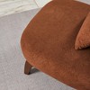 Sapphtopaz Modern Accent Chair with Pillow Thick Upholstered Comfy Reading Chair with Wood Legs Unique Accent Chairs for Living Room, Bedroom - 4 of 4