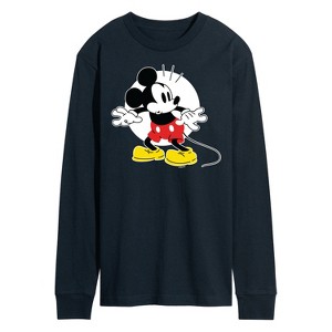 Men's - Disney - Mickey Surprised Long Sleeve Graphic T-Shirt - 1 of 4