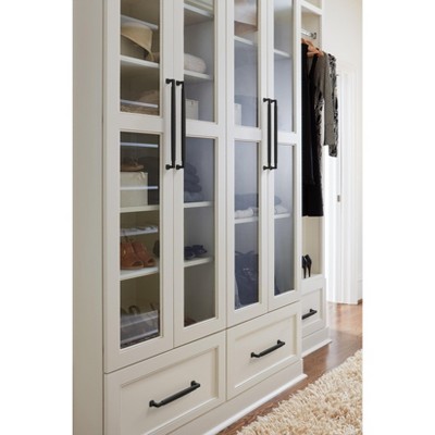 Matte Black Modern 19-inch Appliance Pull with Mounting Hardware