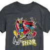Men's - Marvel - Thor Stickers Style Short Sleeve Graphic T-Shirt - 2 of 4