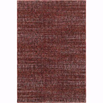 Oriental Weavers Atlas 8033K Red/ Rust Indoor Area Rug - 3'3" x 5'2"