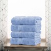 Luxury Cotton Heavyweight Ultra-Plush Bath Towel Set of 4 by Blue Nile Mills - image 2 of 4