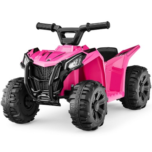 Best Choice Products 6v Kids Ride on 4 wheeler Quad Atv Car W 1.8mph Max Speed Treaded Tires Hot Pink Target