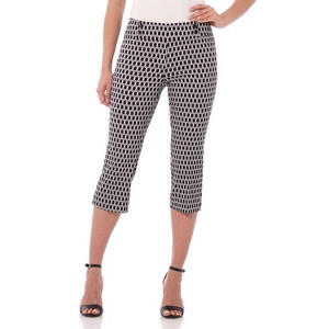 Rekucci Women's Ease into Comfort Capri with Button Detail - 1 of 4