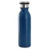 Gibson Home Marina 4 Piece 20 Ounce Double Wall Stainless Steel Thermal Bottle with Acrylic Lid in Matte Blue - 2 of 4