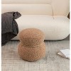NicBex Ottoman Foot Rest Snowman Stool with 14.56in Round Belly Cute Lamb Wool Round Ottoman for Bedroom,Living Room - 2 of 4