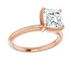 Pompeii3 5Ct Asscher Solitaire Moissanite Engagement Ring in White Yellow or Rose Gold - 3 of 4