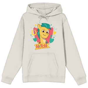 My Little Pony Generation 5 Hitch Long Sleeve Sand Adult Hooded Sweatshirt - 1 of 2