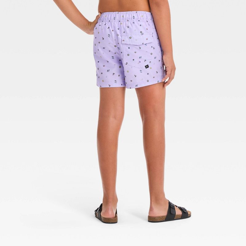 Boys&#39; Shapes Printed Swim Shorts - art class&#8482; Purple, 4 of 5