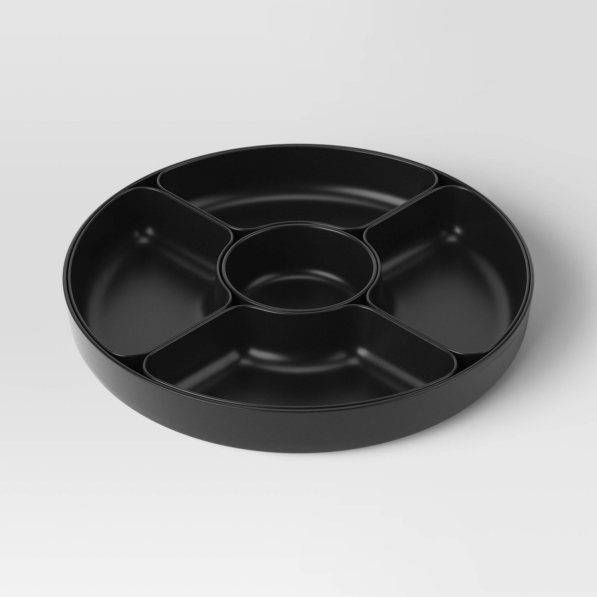 6pc Recycled Serving Set Black - Room Essentials™